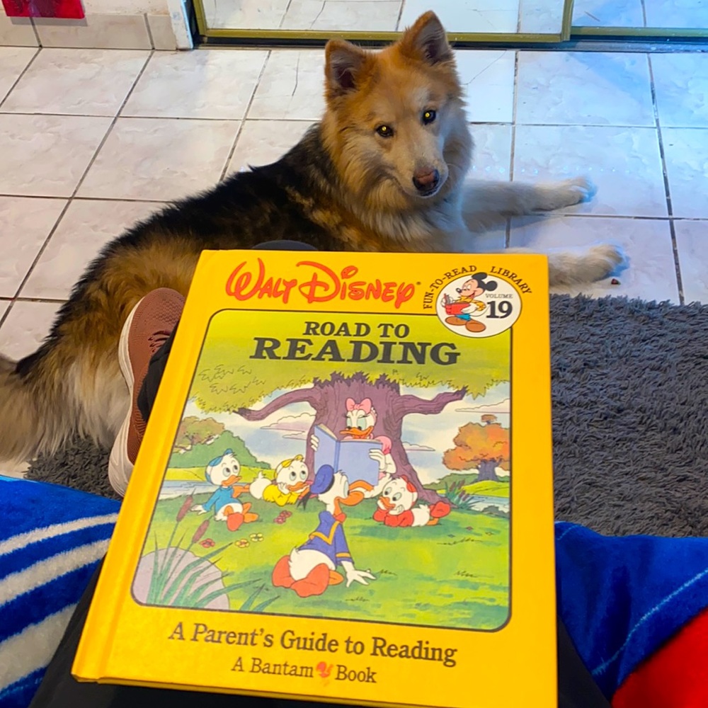 Road to reading Disney book 1986 vintage